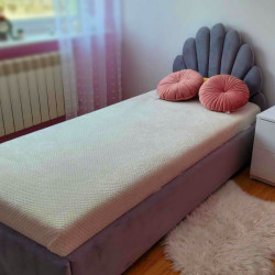 Łóżko tapicerowane Muszelka